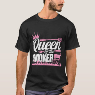 Camiseta Reina De La Parrilla Ahumadora Mujeres Carne De Te