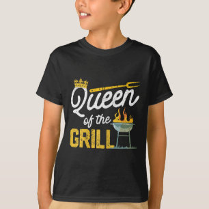Camiseta Reina De La Parrilla Divertida Carne Ahumada Parri