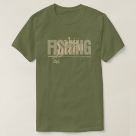 Camiseta Reina de la pesca | militar - rosa