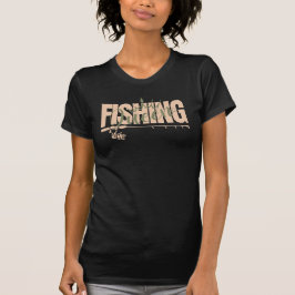 Camiseta Reina de la pesca | rosa militar