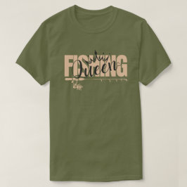 Camiseta Reina de la pesca | Rosa - negro