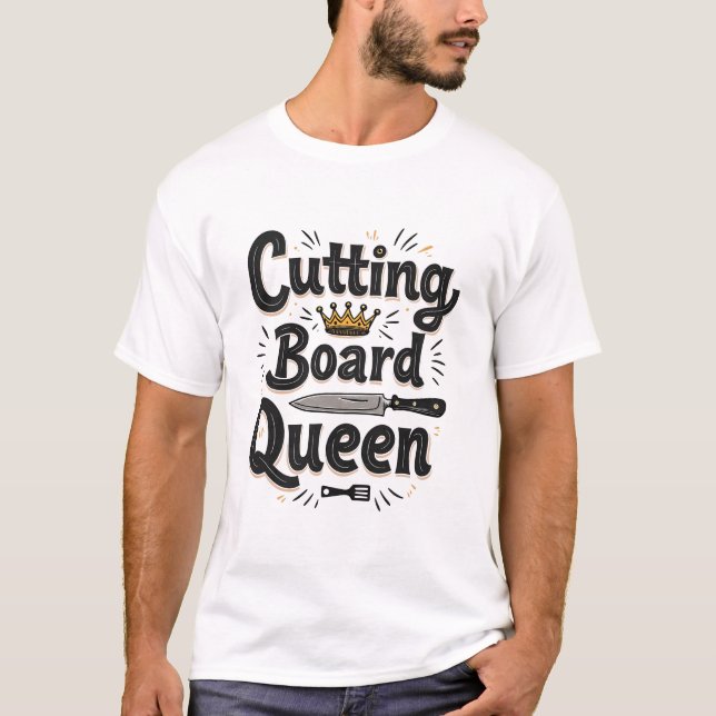 Camiseta Reina de la sala de cocina (Anverso)