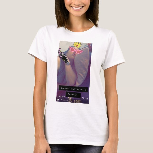 Camiseta Reina de la siesta (Anverso)