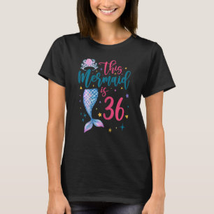 Camiseta Reina de la sirena de 36 años y Chica de 36 años