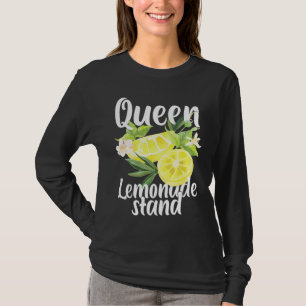 Camiseta Reina De La Stand De Limonada Jugo De Limón Cítric