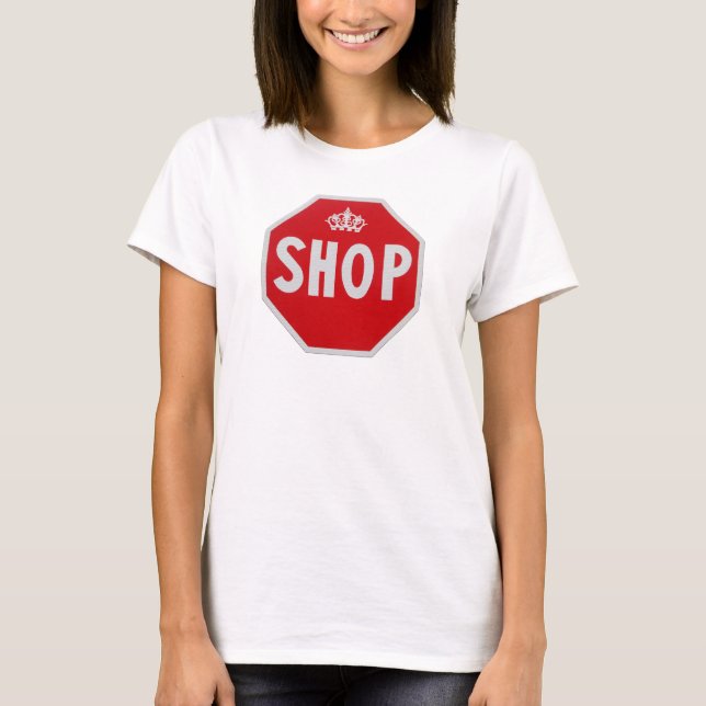 Camiseta Reina de la tienda roja (Anverso)