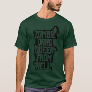 Camiseta Reina de la travesía de Zombie desde el horror gay