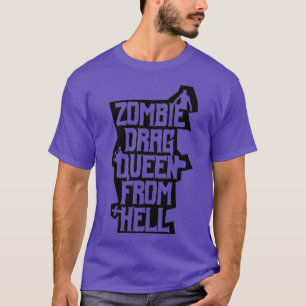 Camiseta Reina de la travesía de Zombie desde el horror gay