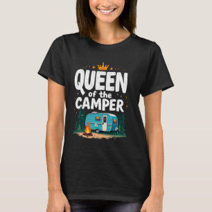 Camiseta Reina de las chicas del camping de la autocaravana