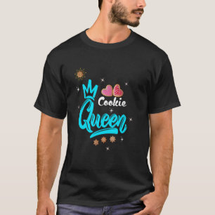 Camiseta Reina de las Galletas Chicas Mujeres Chip de Choco