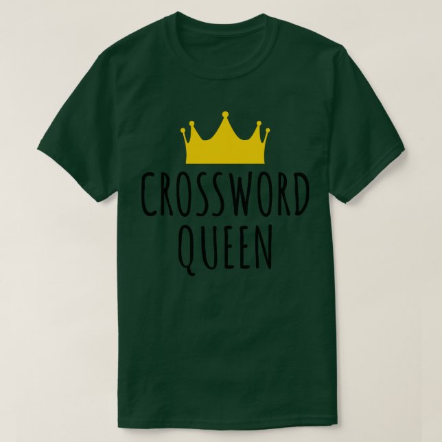 Camiseta Reina de las palabras cruzadas (Diseño del anverso)