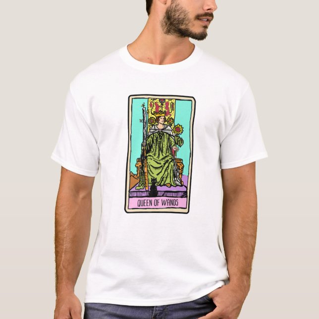 Camiseta Reina De Las Palabras Tarot Tarjeta Occult Creenci (Anverso)
