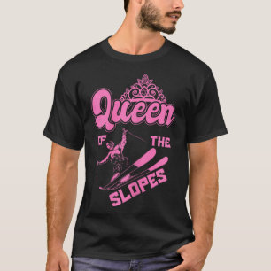 Camiseta Reina De Las Pistas Esquí Montañas Deportivas De I