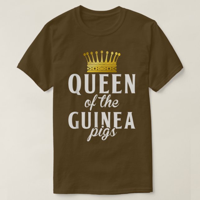 Camiseta Reina de los cerdos de Guinea (Diseño del anverso)
