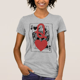Camiseta Reina de los corazones: Corazón rojo audaz