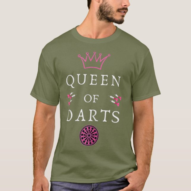 Camiseta Reina de los dardos femenino - jugadora de dardos  (Anverso)