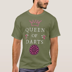 Camiseta Reina de los dardos - jugadora de dardos femenino 