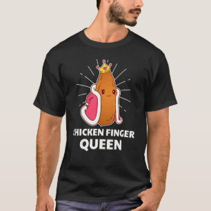 Camiseta Reina de los Dedos de Pollo Comida Rápida