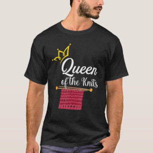 Camiseta Reina de los Tejidos Chistoso Eslogan de Tejedora 