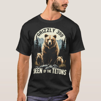 Camiseta Reina De Los Tetones Grizzly 399 Amantes Del Oso N