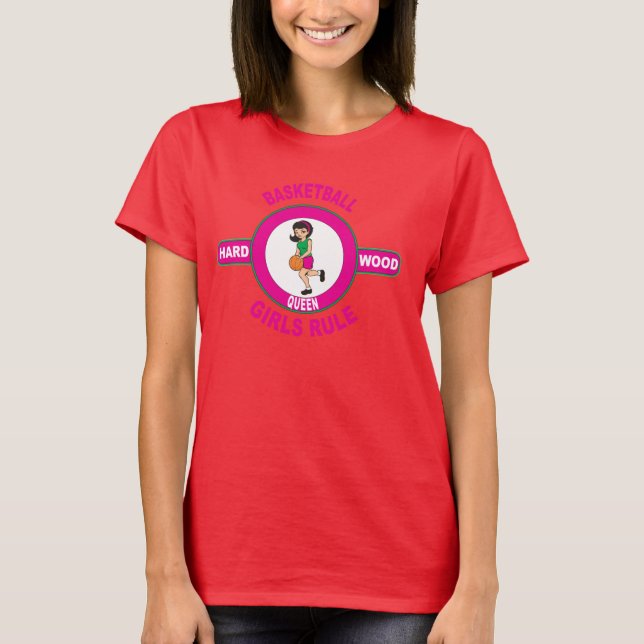 Camiseta Reina de madera dura - Baloncesto (Anverso)