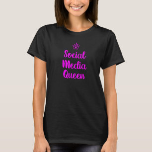 Camiseta Reina de medios sociales