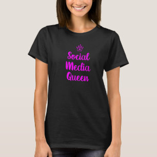 Camiseta Reina de medios sociales