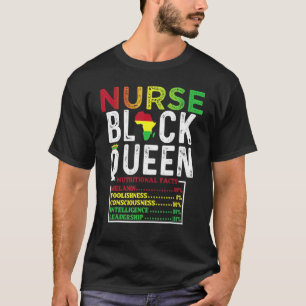 Camiseta Reina de melanina afroamericana fuerte negra natur