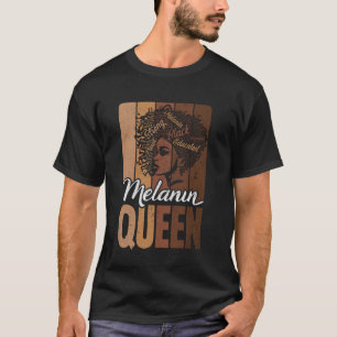 Camiseta Reina de melanina Mes de la historia negra Afroame