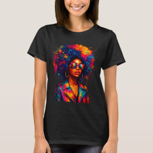 Camiseta Reina de mujeres negras Afro Africana Melanina Got