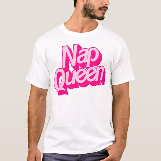 Camiseta Reina de Nap - Divertido perezoso amante del sueño (Anverso)
