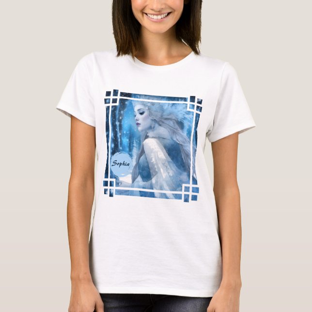 Camiseta Reina de nieve de belleza congelada en el país de  (Anverso)