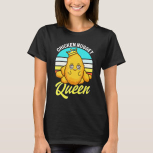 Camiseta Reina de Nuggets de Pollo Comida Frita Comida Rápi