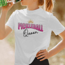 Camiseta Reina de oro de la pelota rosa y negra