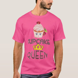 Camiseta Reina de pastelitos, hornear, cocinar tinieblas