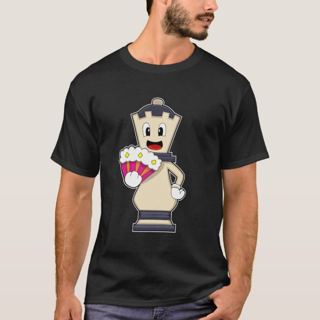 Camiseta Reina de piezas de ajedrez en ajedrez.PNG (Anverso)
