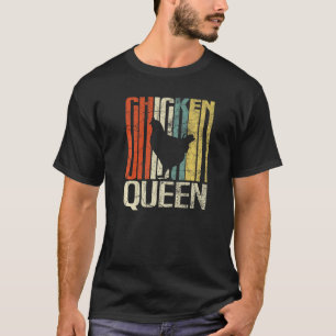 Camiseta Reina de pollo granjero grunge retro gallina