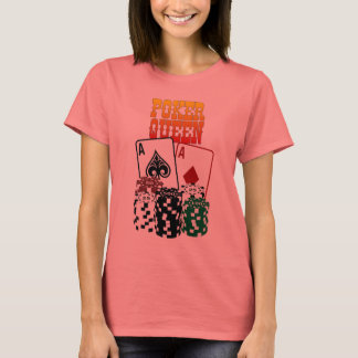 Camiseta Reina de póquer - Dos Aces y Chips