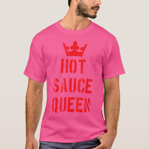 Camiseta Reina de Salsa Picante Divertida Especias Pimienta