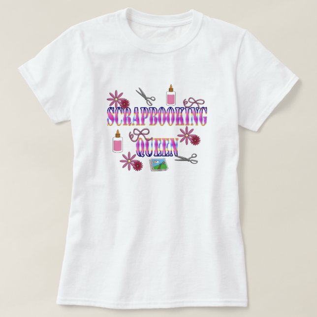 Camiseta Reina de Scrapbooking (Diseño del anverso)