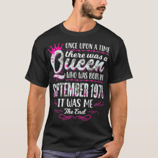 Camiseta Reina de sexo femenino nacida en septiembre de 197