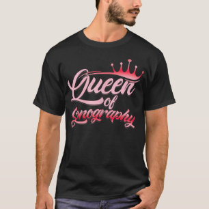 Camiseta Reina De Sonografía Femenina Sonógrafa Ultrasonido