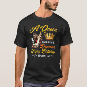Camiseta Reina de tacones altos de leopardo femenino nació