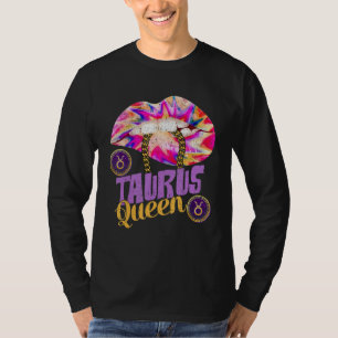 Camiseta Reina de Taurus Lips May Queens Taurus