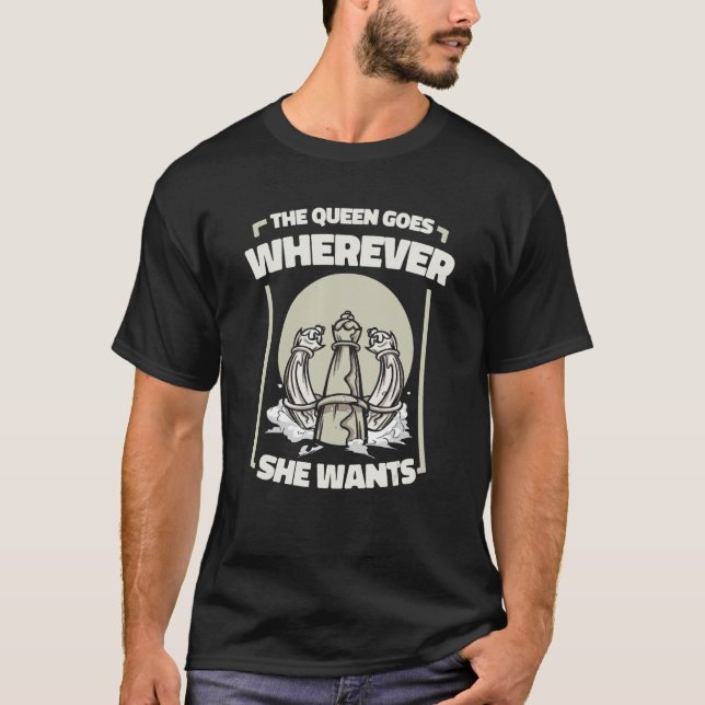 Camiseta Reina del ajedrez (Anverso)