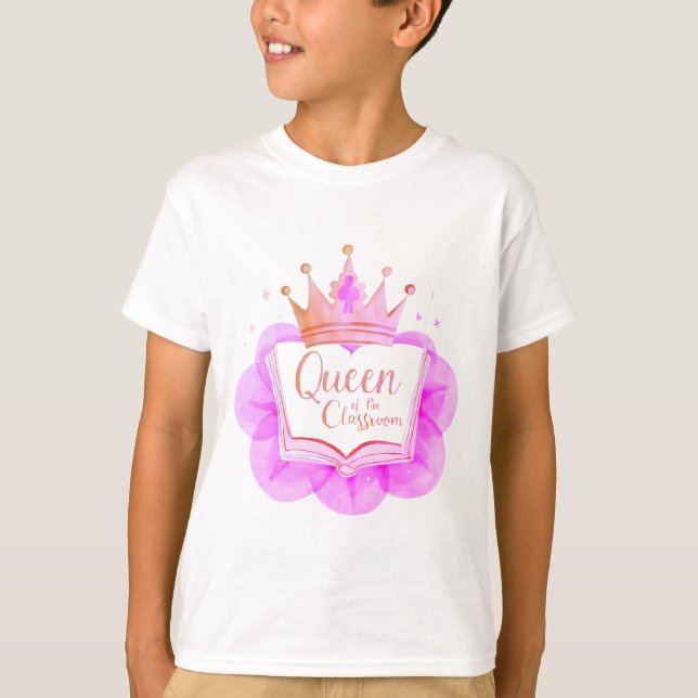 Camiseta Reina del aula - Corona de vuelta a la escuela (Anverso)