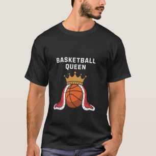 Camiseta Reina del Baloncesto Corona Deportista Casual Noso