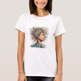Camiseta Reina del Boho Afro - Artista colorido