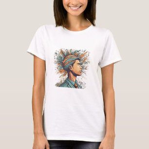 Camiseta Reina del Boho Afro - Artista colorido