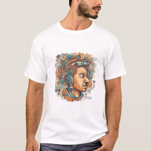 Camiseta Reina del Boho Afro - Artista colorido